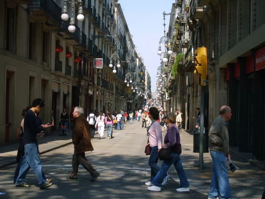Carrer de Ferran, a street in the Gothic Quarter of Barcelona