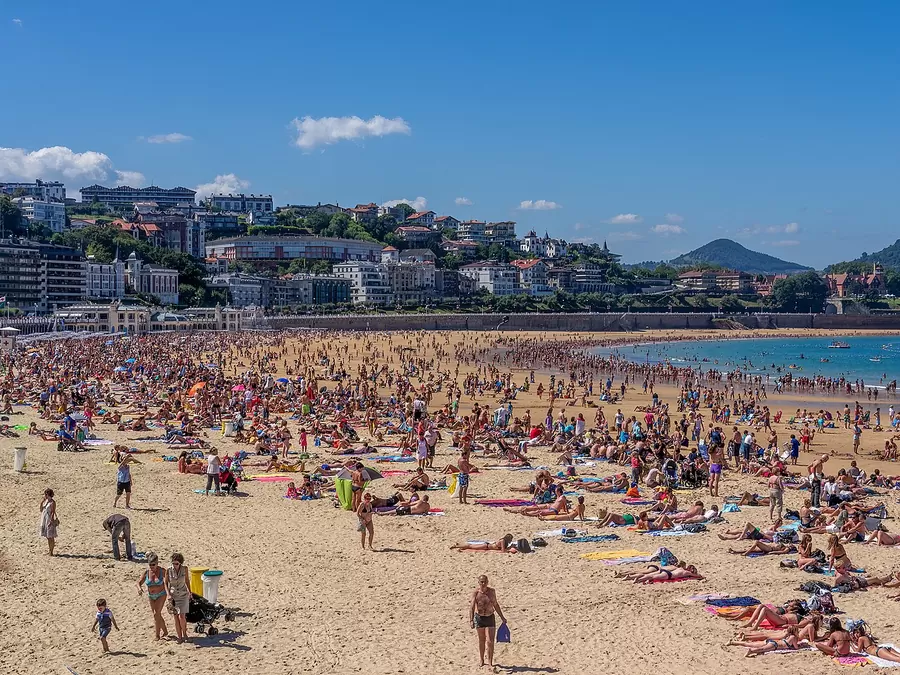 La Concha bay and beach in San Sebastián
